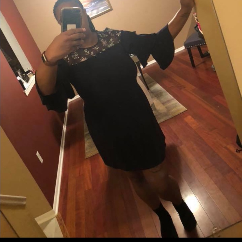 Short navy blue dress